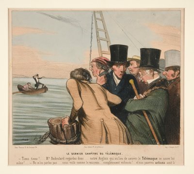 Det sidste kapitel af Telemachus, fra La Caricature (Journal) af Honoré Daumier