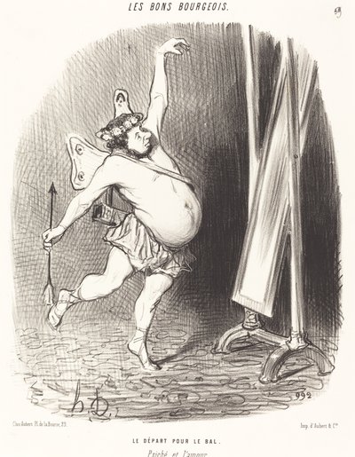 Afgang til bolden af Honoré Daumier