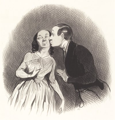 Nytårsdag af Honoré Daumier