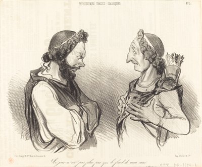 Dagen er ikke renere... af Honoré Daumier