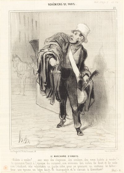 Tøjhandleren af Honoré Daumier