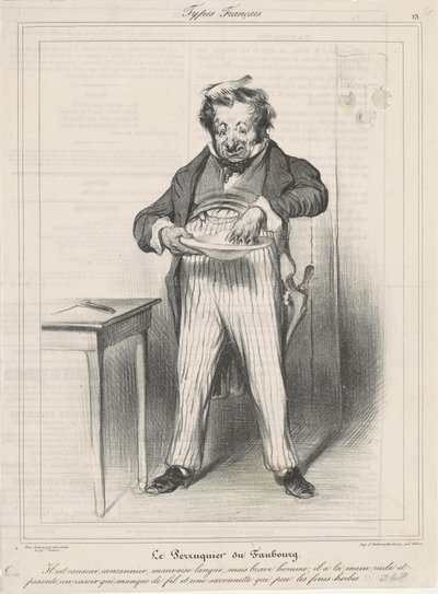 Parykmageren af ​​Faubourg af Honoré Daumier