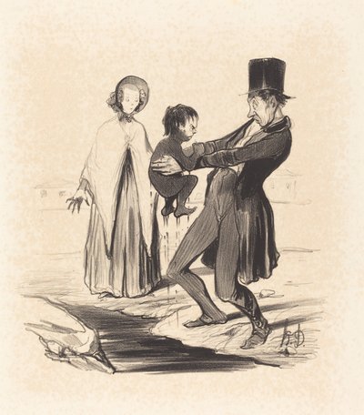 Brønden i Grenelle af Honoré Daumier