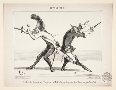 Kongen af ​​Preussen og af Honoré Daumier