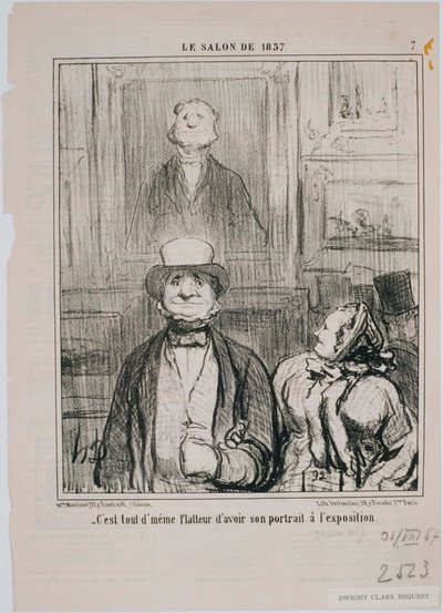Salonen i 1857 - Hvordan blev i denne kælder... af Honoré Daumier