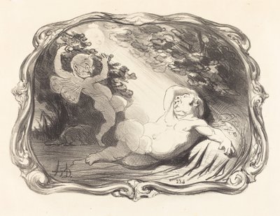 Endymion-Berryers søvn af Honoré Daumier