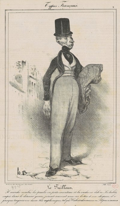 Skrædderen af Honoré Daumier
