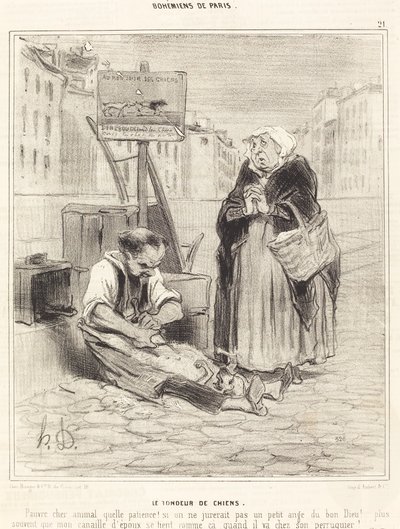 Hundeklipperen af Honoré Daumier
