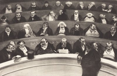 The Legislative Belly af Honore Daumier, 1834 af Honoré Daumier