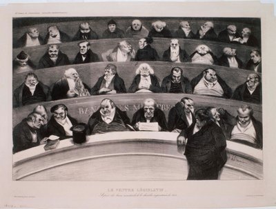 Den lovgivende mave af Honoré Daumier