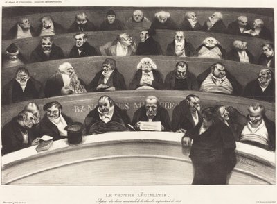 Den lovgivende mave af Honoré Daumier