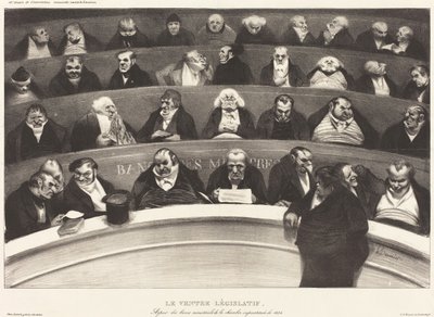 Den lovgivende mave af Honoré Daumier
