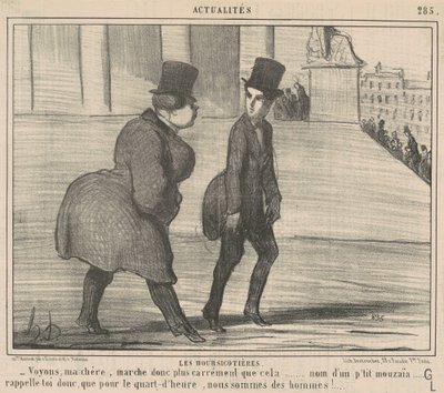 Børsmæglerne... Lad os se, min kære... af Honoré Daumier