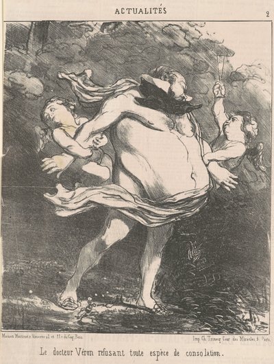 Doktor Véron nægter ... trøst af Honoré Daumier