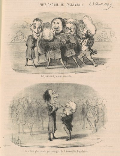 Den dag der er nyheder af Honoré Daumier