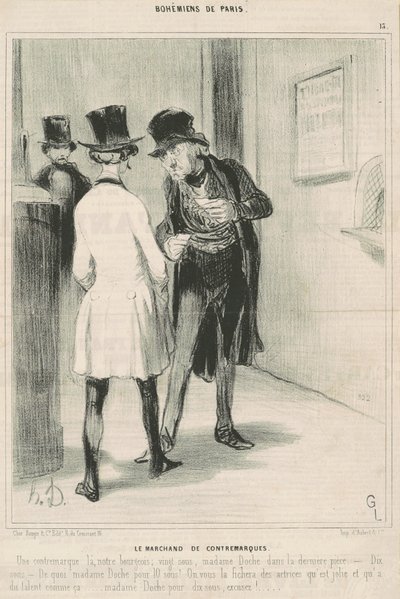 Modmærkekøbmanden af Honoré Daumier