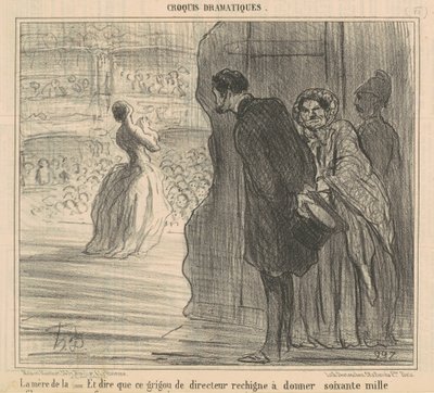 Sangerens mor af Honoré Daumier