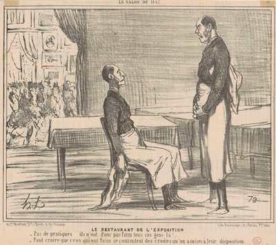 Udstillingsrestauranten af Honoré Daumier