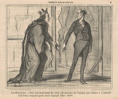 Iscenesætteren af Honoré Daumier
