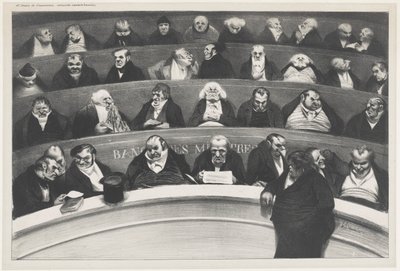 Den lovgivende mave af Honoré Daumier