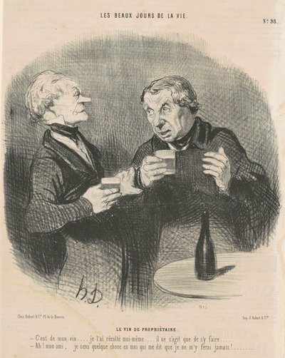 Ejerens vin af Honoré Daumier