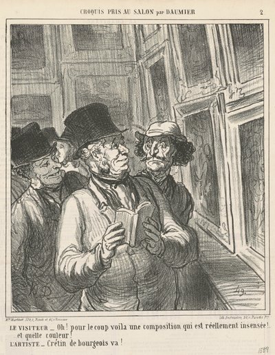 Den besøgende... af Honoré Daumier
