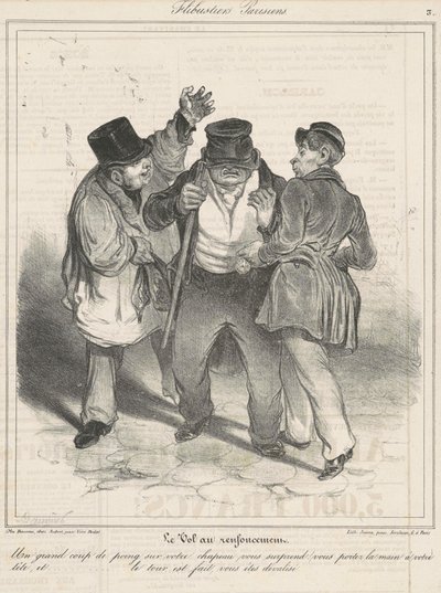 Tyveriet i frikvarteret af Honoré Daumier