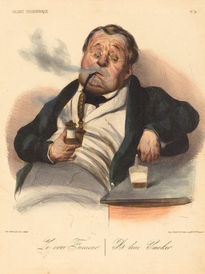 Den rigtige ryger af Honoré Daumier