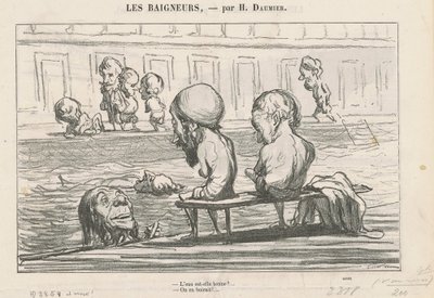 Er vand godt? ... / fuldt vand af Honoré Daumier