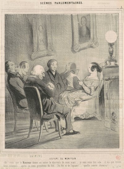 monitor afspiller af Honoré Daumier