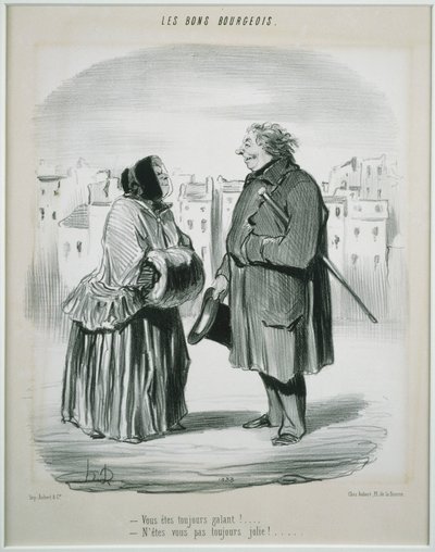 Les Bons Bourgeois- Du er altid galant! af Honoré Daumier