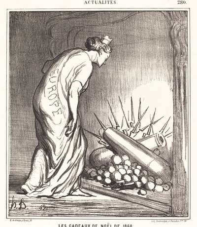 Julegaverne i 1868 af Honoré Daumier