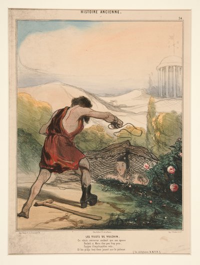 Vulcan Nets. Denne frække låsesmed ved, at hans kone af Honoré Daumier
