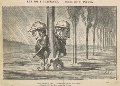 De smukke jægere af Honoré Daumier