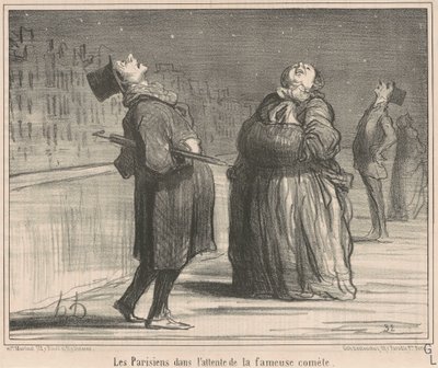Parisere venter på... af Honoré Daumier