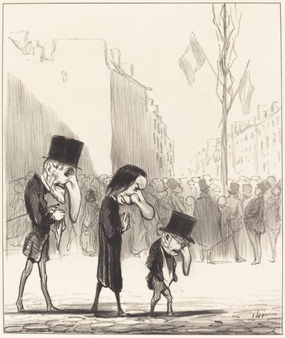 De tre små hellige af Honoré Daumier