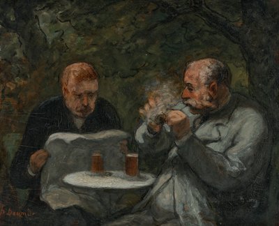 Øldrikkere af Honoré Daumier
