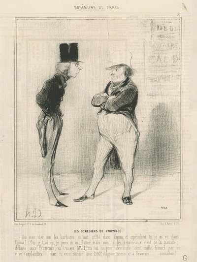 Provinskomikere af Honoré Daumier