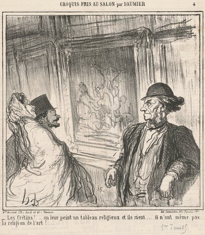 Idioterne! ... Vi maler dem et billede ... af Honoré Daumier
