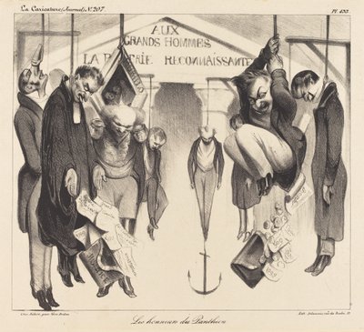 Pantheons hæder af Honoré Daumier
