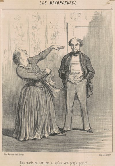 Ægtemænd er ikke, hvad et forfængeligt folk tror! af Honoré Daumier