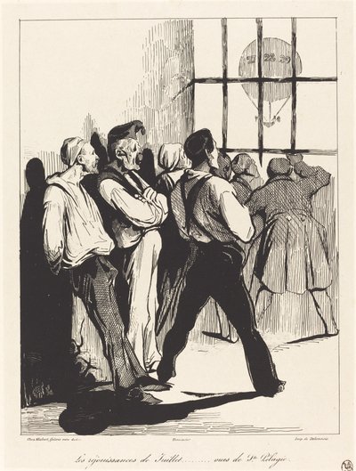 juli-fejring...udsigt fra Ste. Pelagia af Honoré Daumier