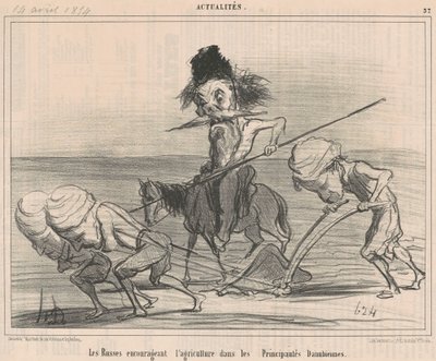 Russere tilskynder til landbrug af Honoré Daumier