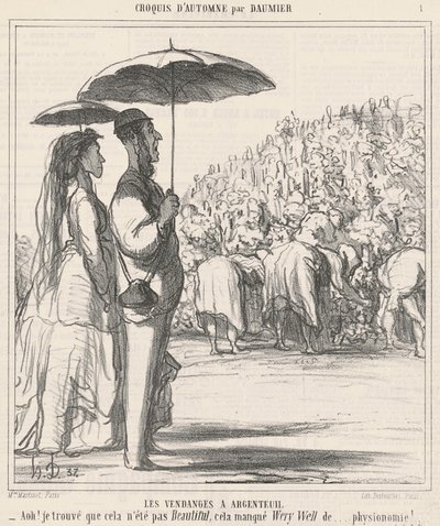 Høsten i Argenteuil af Honoré Daumier