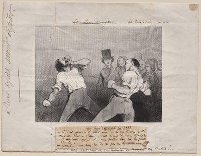 Lektion i forståelse i 1843 af Honoré Daumier