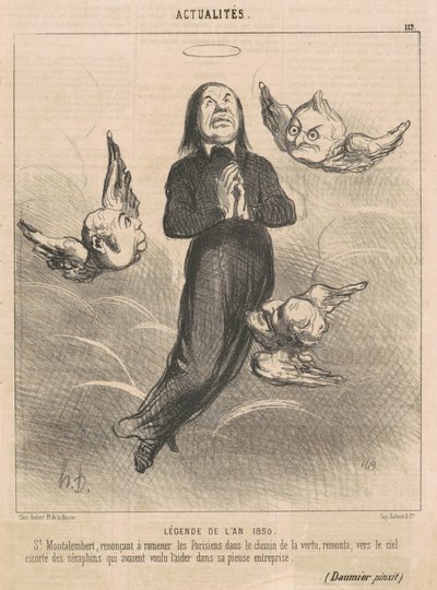 Årets legende 1850 af Honoré Daumier