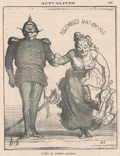 Idealet for visse aviser af Honoré Daumier