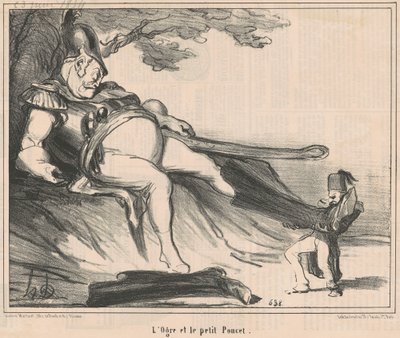 Trolden og den lille tommelfinger af Honoré Daumier