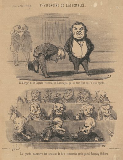 Hr. Berger, sagde den fantastiske... af Honoré Daumier
