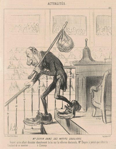 Mr. Dupin i sine små sko af Honoré Daumier